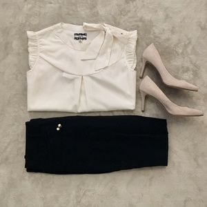 Comme Toi Cream Blouse